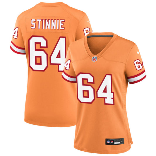 Aaron Stinnie Tampa Bay Buccaneers Nike Women's Throwback Game Jersey - Orange