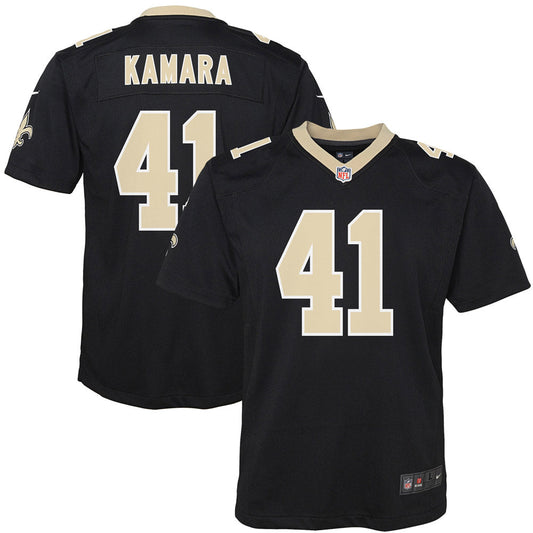 Youth New Orleans Saints Alvin Kamara Game Jersey Black