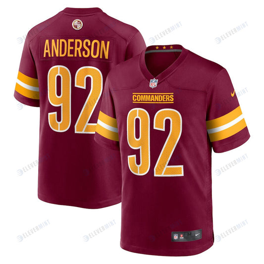 Abdullah Anderson 92 Washington Commanders Men Game Jersey - Burgundy