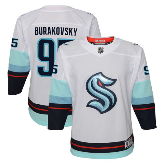 Andre Burakovsky Seattle Kraken Youth Away Premier Jersey - White