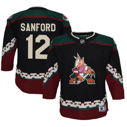 Zach Sanford Arizona Coyotes Youth 2021/22 Home Replica Jersey - Black