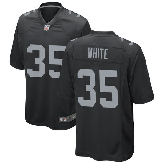 Zamir White Las Vegas Raiders Nike Game Jersey - Black