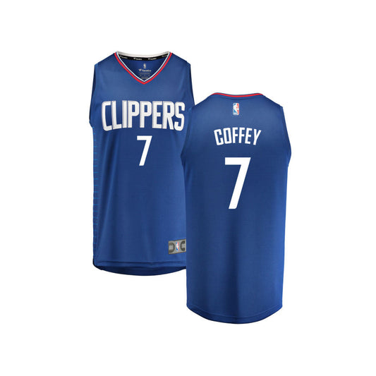 Amir Coffey LA Clippers Fanatics Branded Youth Fast Break Replica Jersey Royal - Icon Edition