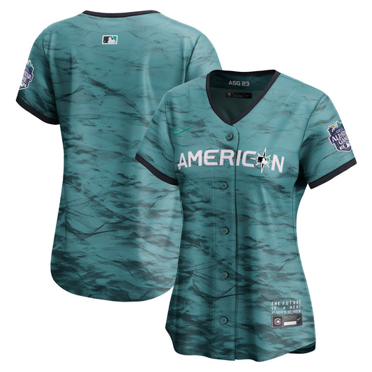 American League Nike Women's 2023 MLB All-Star Game Limited Jersey - Teal