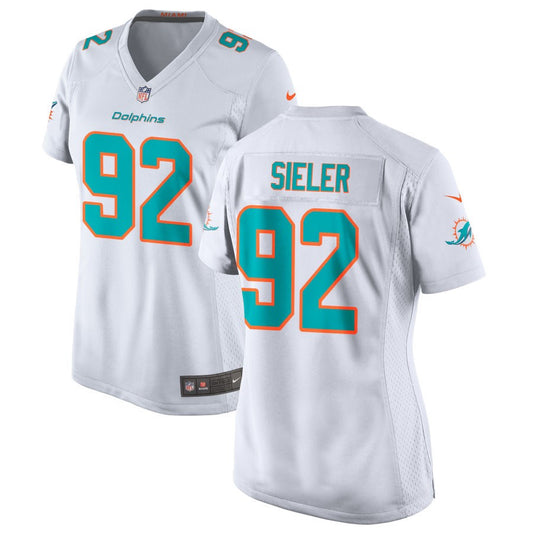 Zach Sieler Miami Dolphins Nike Women's Jersey - White