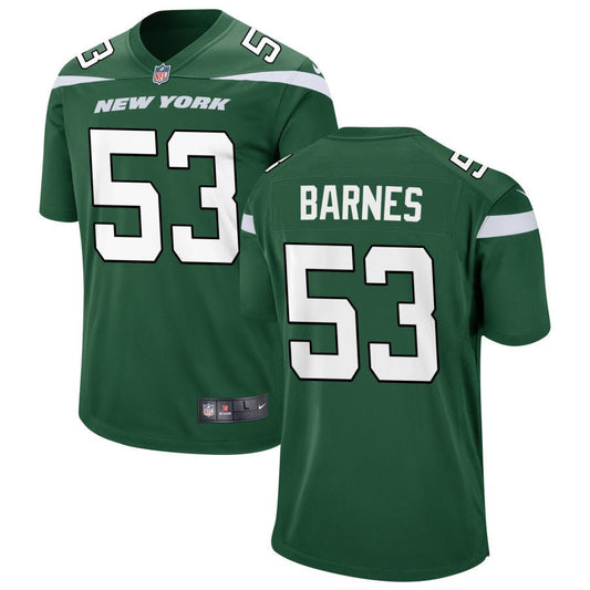 Zaire Barnes New York Jets Nike Game Jersey - Gotham Green