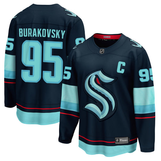 Andre Burakovsky Seattle Kraken Fanatics Branded Home Breakaway Jersey - Navy