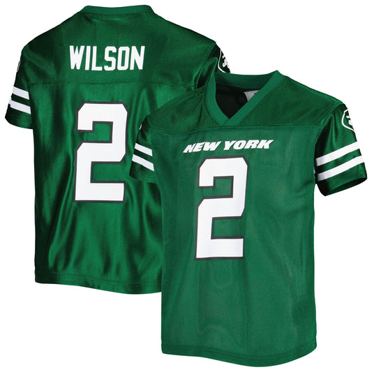 Youth Zach Wilson Green New York Jets Player Jersey