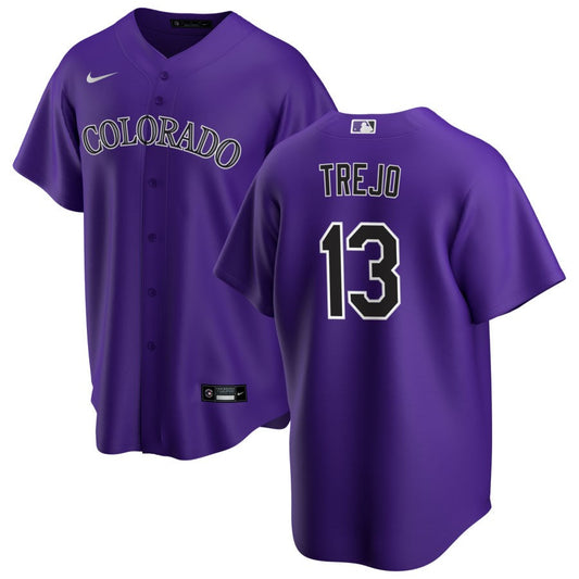 Alan Trejo Colorado Rockies Nike Alternate Replica Jersey - Purple