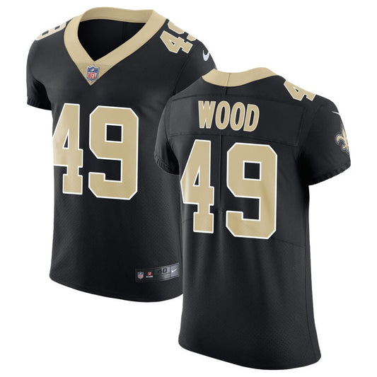 Zach Wood New Orleans Saints Nike Vapor Untouchable Elite Jersey - Black