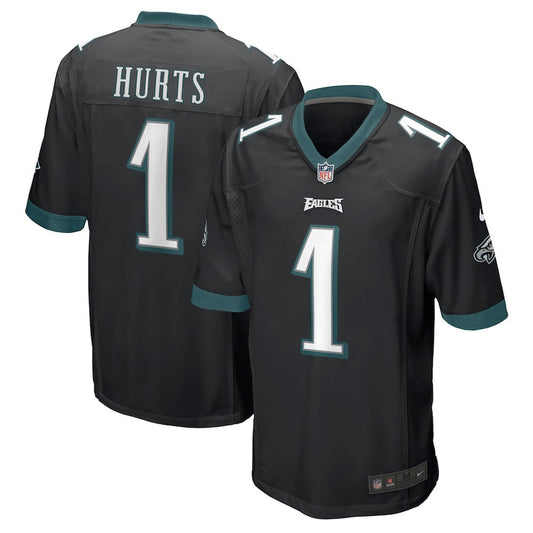 Youth Philadelphia Eagles Jalen Hurts Game Jersey - Black