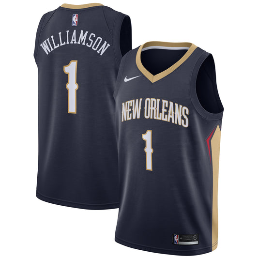 Zion Williamson New Orleans Pelicans Nike 2019 NBA Draft First Round Pick Swingman Jersey Navy - Icon Edition