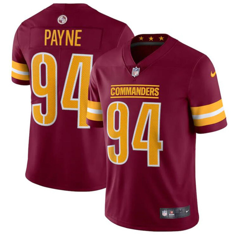 Youth Washington Commanders DaRon Payne Vapor Jersey - Burgundy