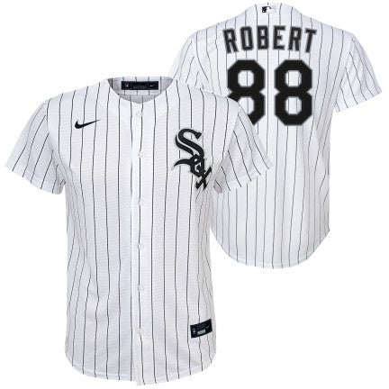 Youth Luis Robert Chicago White Sox White Home Replica Jersey