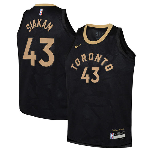 Youth Toronto Raptors Pascal Siakam City Edition Jersey - Black