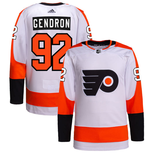 Alexis Gendron Philadelphia Flyers adidas Away Authentic Pro Jersey - White