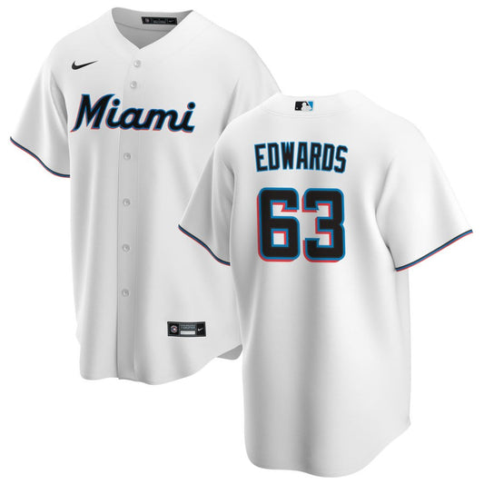 Xavier Edwards Miami Marlins Nike Youth Home Replica Jersey - White