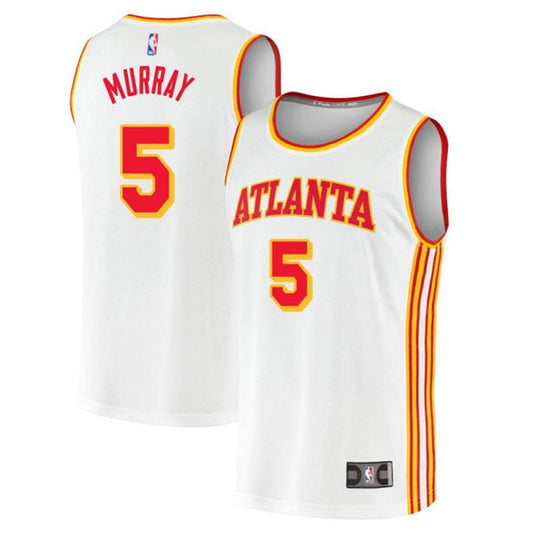 Youth Atlanta Hawks Dejounte Murray Association Jersey - White