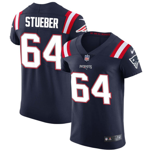 Andrew Stueber New England Patriots Nike Vapor Elite Jersey - Navy