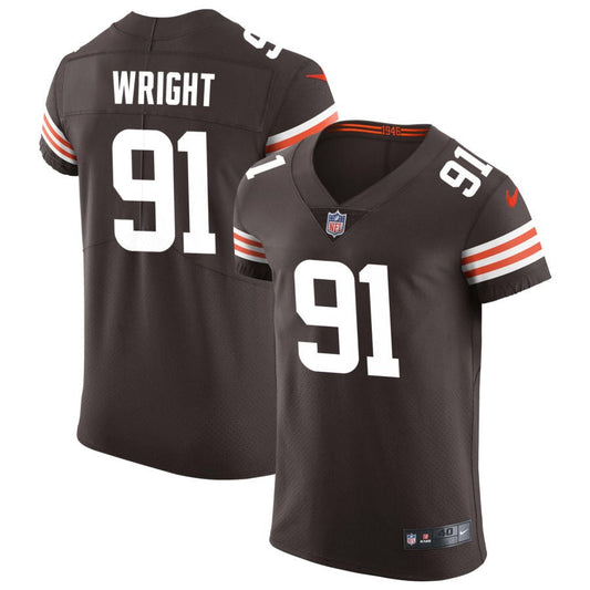 Alex Wright Cleveland Browns Nike Vapor Elite Jersey - Brown