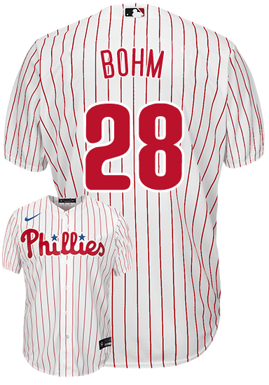 Alec Bohm Youth Jersey - Philadelphia Phillies Replica Kids Home Jersey