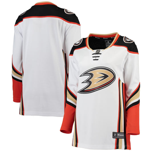 Anaheim Ducks Fanatics Branded Women's Away Breakaway Jersey - White