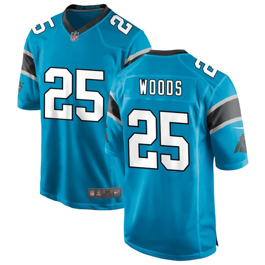 Xavier Woods Carolina Panthers Nike Alternate Game Jersey - Blue