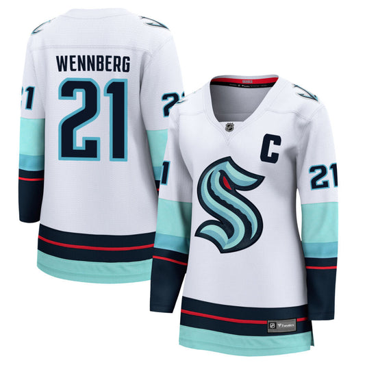 Alexander Wennberg Seattle Kraken Fanatics Branded Women's Away Breakaway Jersey - White