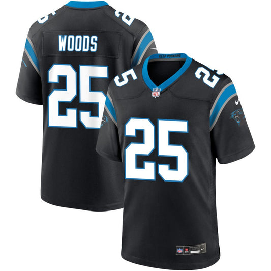 Xavier Woods Carolina Panthers Nike Game Jersey - Black