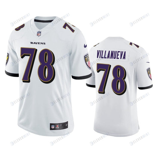 Alejandro Villanueva 78 Baltimore Ravens White Vapor Limited Jersey