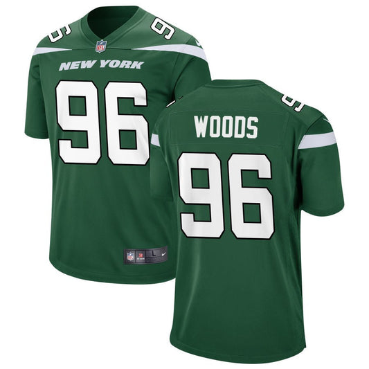 Al Woods New York Jets Nike Youth Game Jersey - Gotham Green